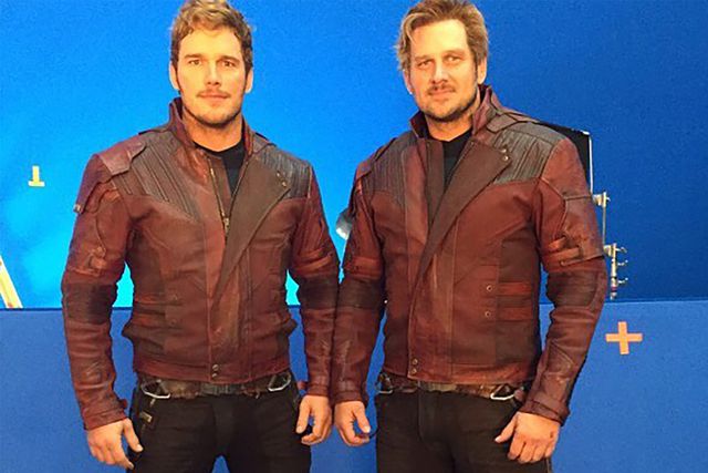 Chris Pratt/Instagram Chris Pratt and stunt double Tony McFarr