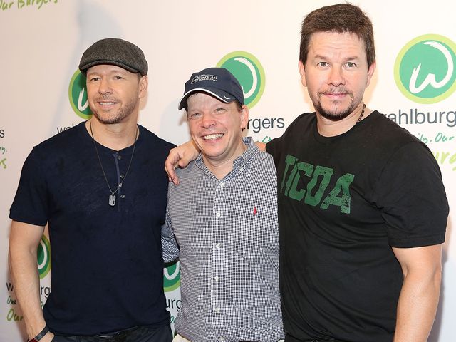 Mireya Acierto/FilmMagic Donnie Wahlberg, Paul Wahlberg and Mark Wahlberg attend the Wahlburgers Coney Island VIP Preview Party on June 23, 2015 in New York City.